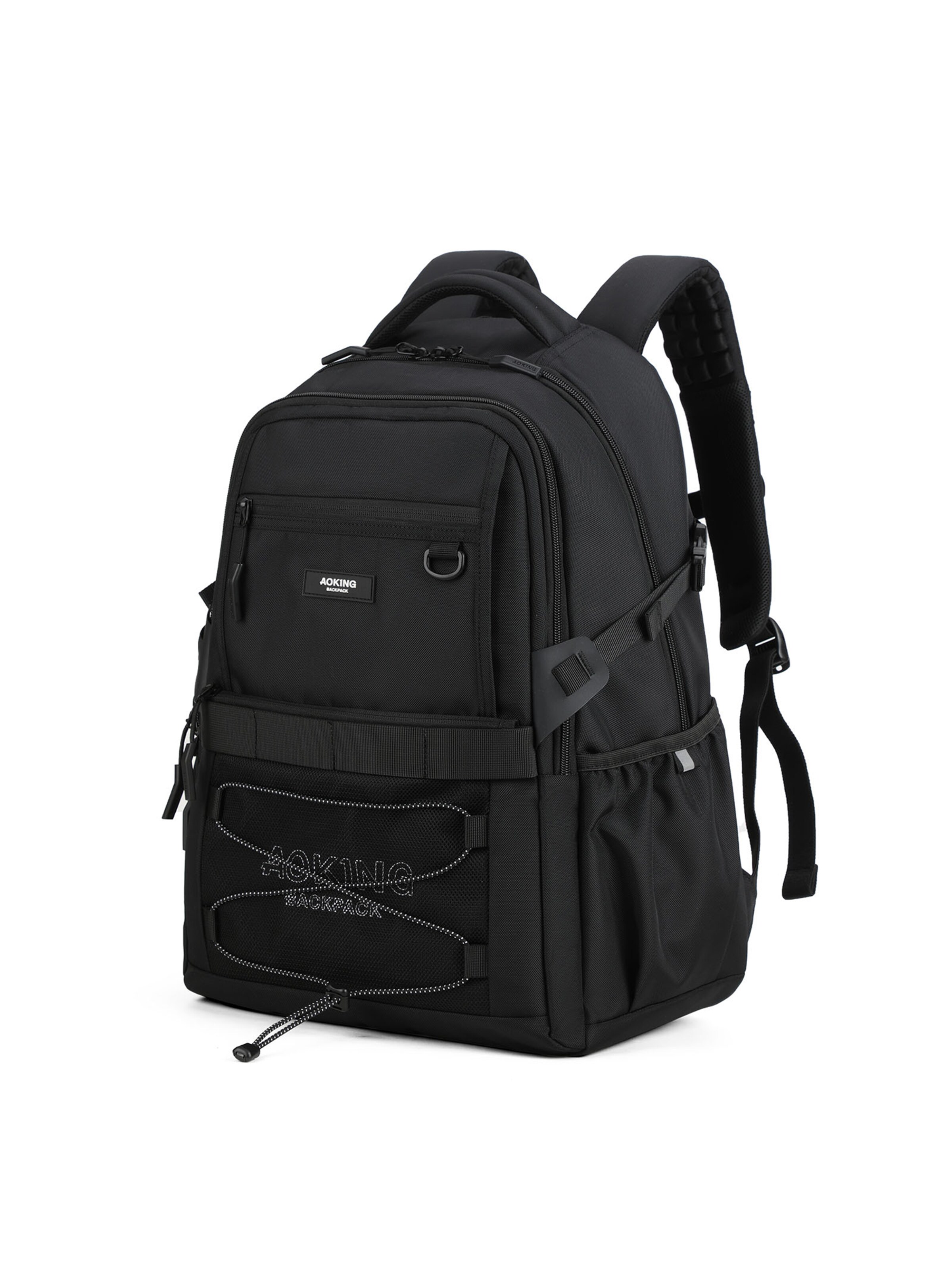 Aoking Rucksack in Schwarz: Vorderseite