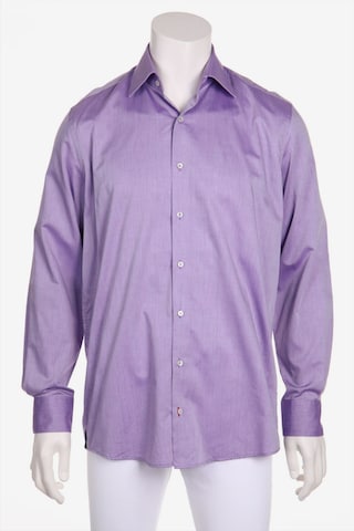 Tommy Hilfiger Tailored Button Up Shirt in M in Purple: front