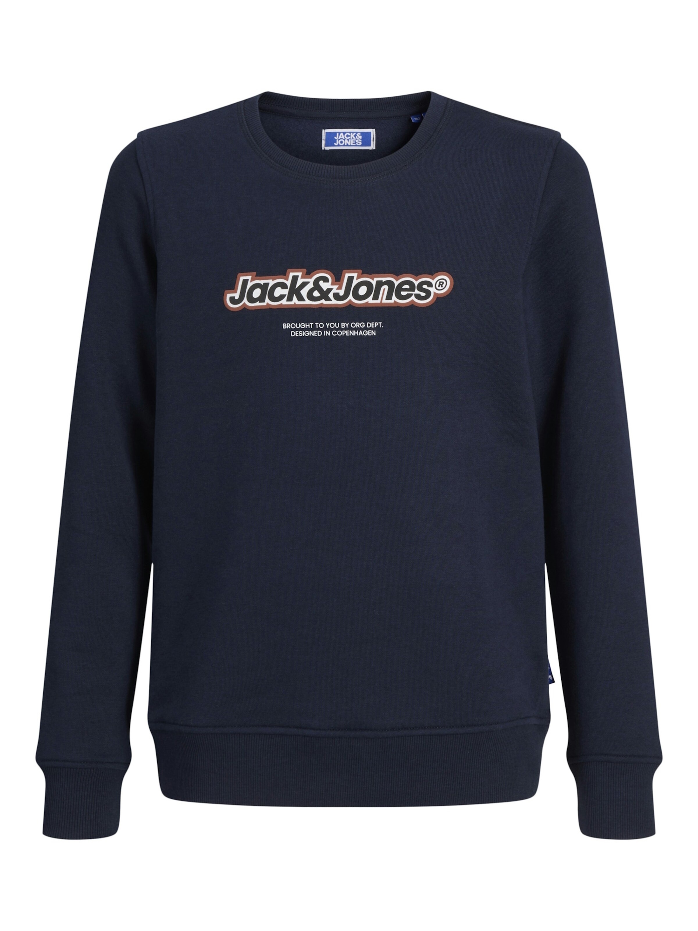 Jack & Jones Junior Sweatshirt 'Vesterbro Newton' i blå: framsida