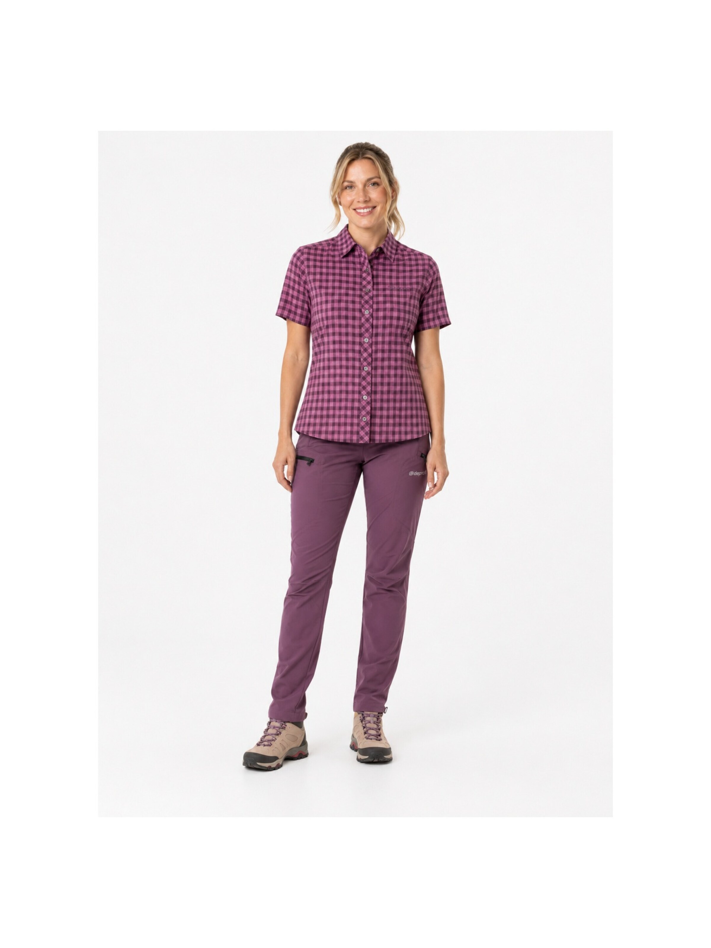 Camicia funzionale 'DEPROC ACTIVE Outdoorbluse SUDBURY II' di deproc in rosso