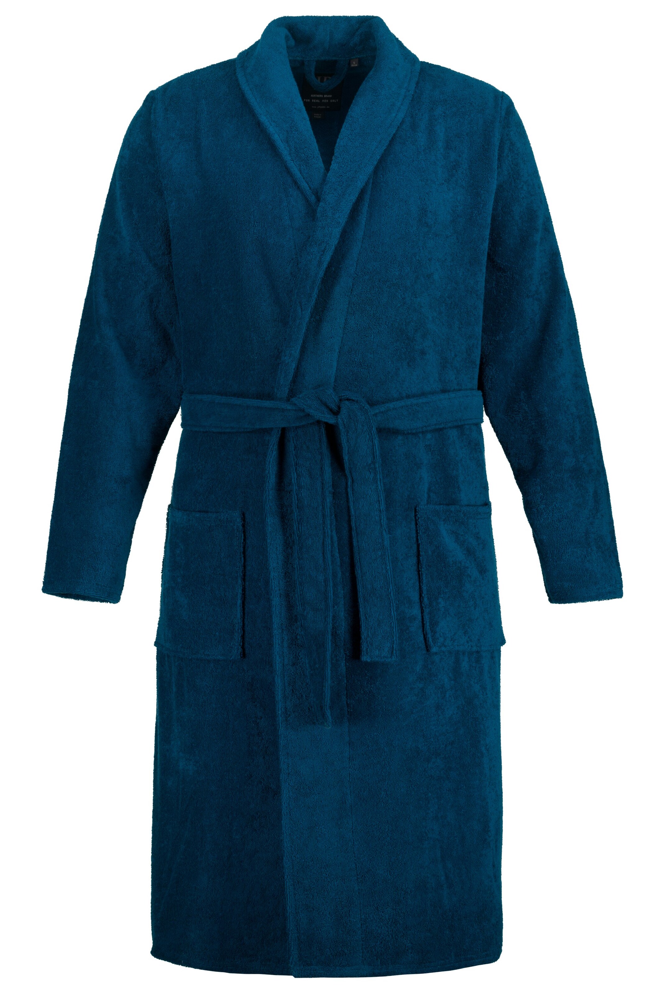 JP1880 Bademantel in Blau: Vorderseite