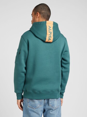 ALPHA INDUSTRIES Klasický střih Mikina – zelená