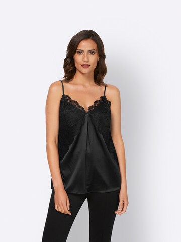 Top di heine in nero: frontale