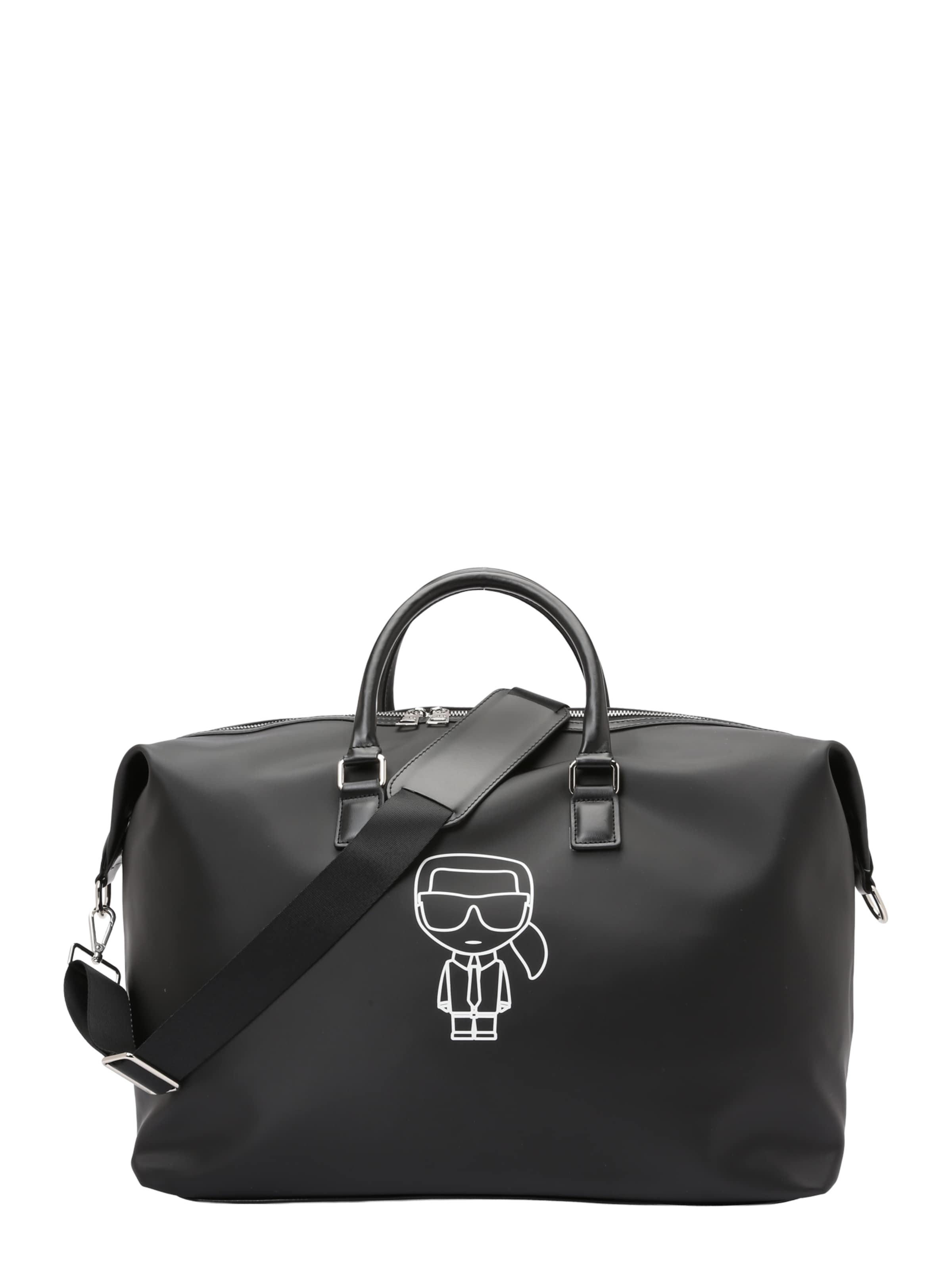 juoda Karl Lagerfeld Kelioninis krepšys: priekis