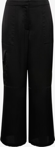 Regular Pantalon cargo Ulla Popken en noir : devant