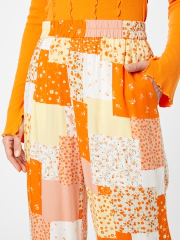 Monki Wide Leg Hose in Orange