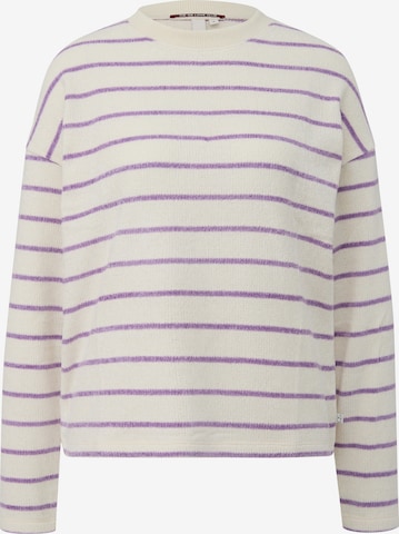 Pull-over QS en beige : devant