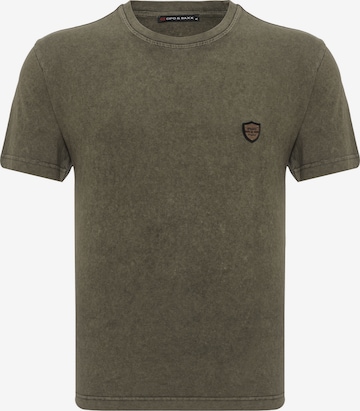 CIPO & BAXX Shirt 'CT808' in Groen: voorkant