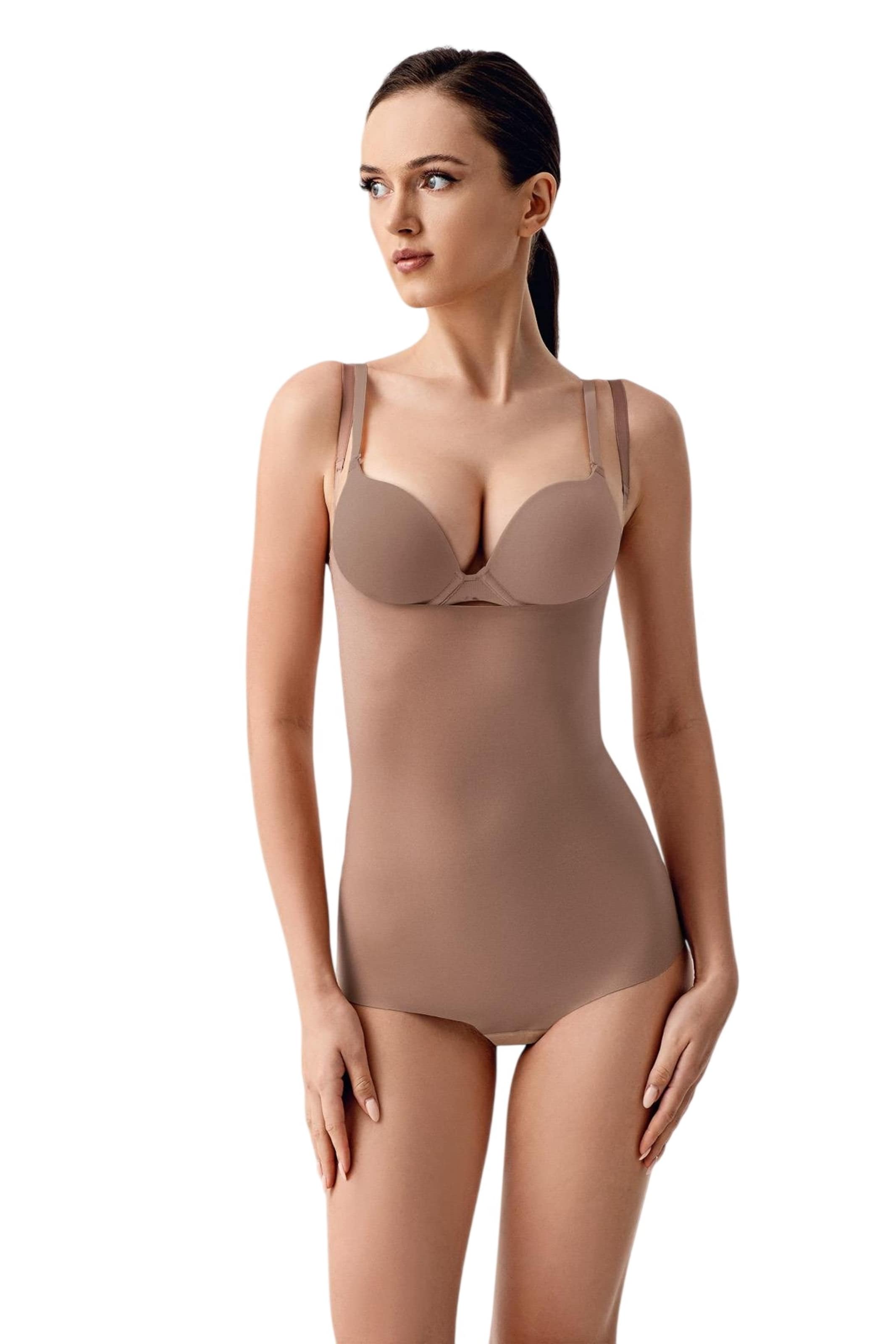 C&City Shaping bodysuit in Brown: front