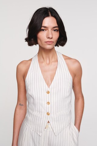 Aligne Suit vest 'Harlia' in White: front