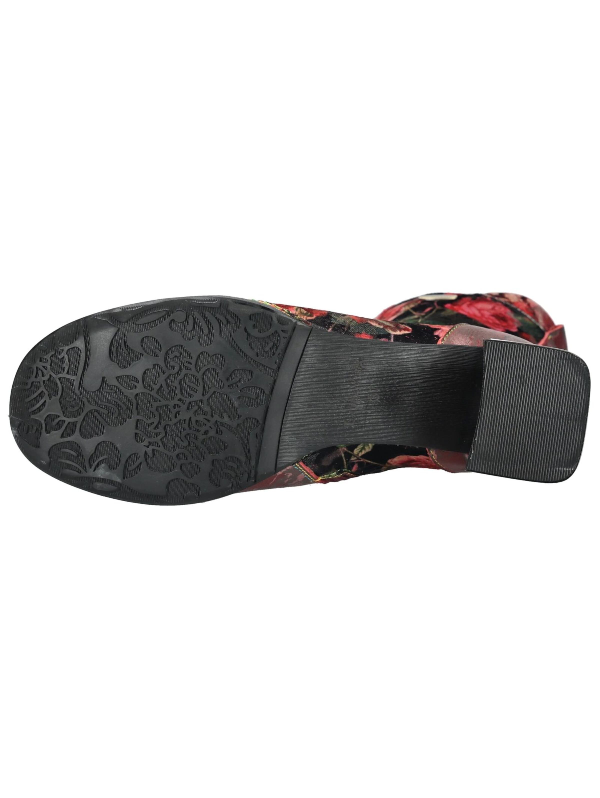 Bottines à lacets Laura Vita en rouge