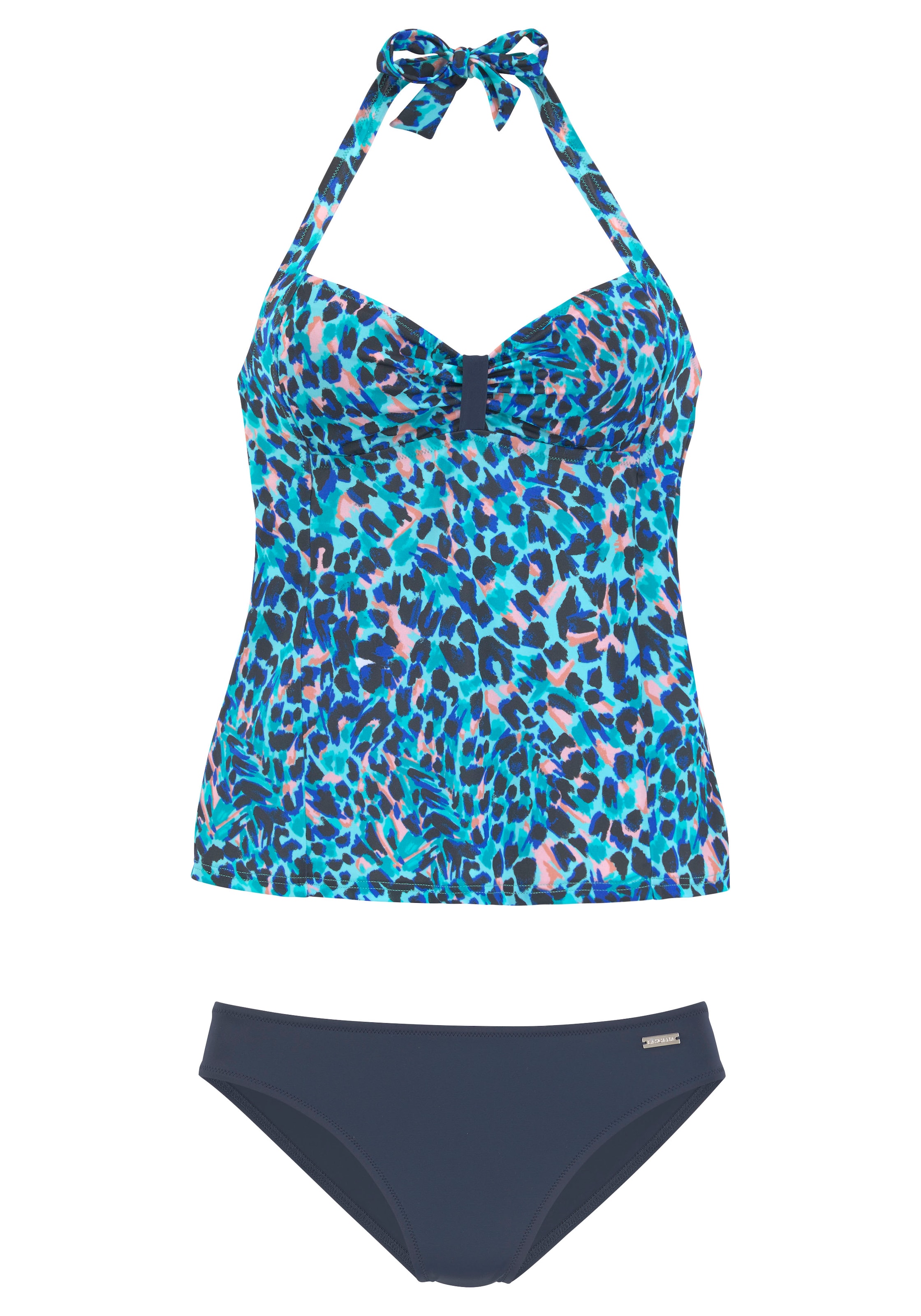 LASCANA T-Shirt Tankini in Blau: Vorderseite