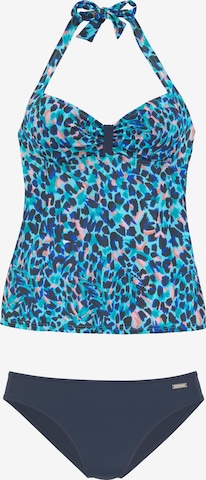 LASCANA T-Shirt Tankini in Blau: predná strana