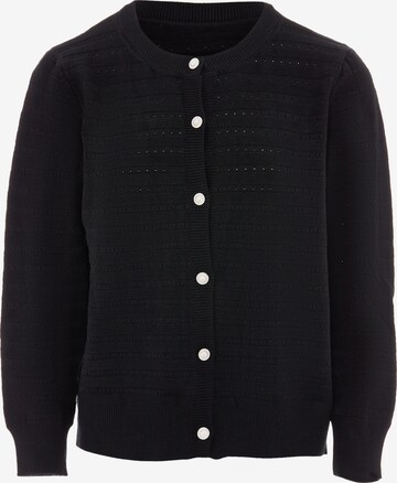 SANIKA Knit Cardigan in Black: front