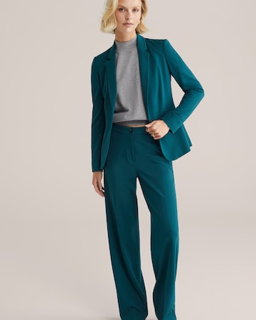 WE Fashion - Pierna ancha Pantalón de pinzas en verde