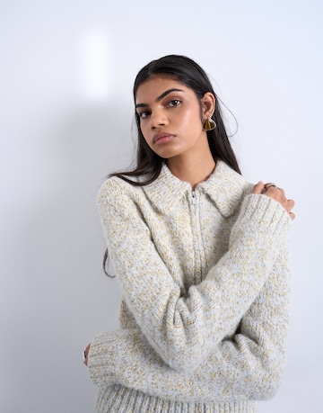 TOPSHOP Πλεκτή ζακέτα 'VALERIE' σε μπεζ