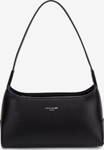Borsa a spalla 'Borsa a Spalla Baguette David Jones Ecopelle Zip' di David Jones in nero: frontale
