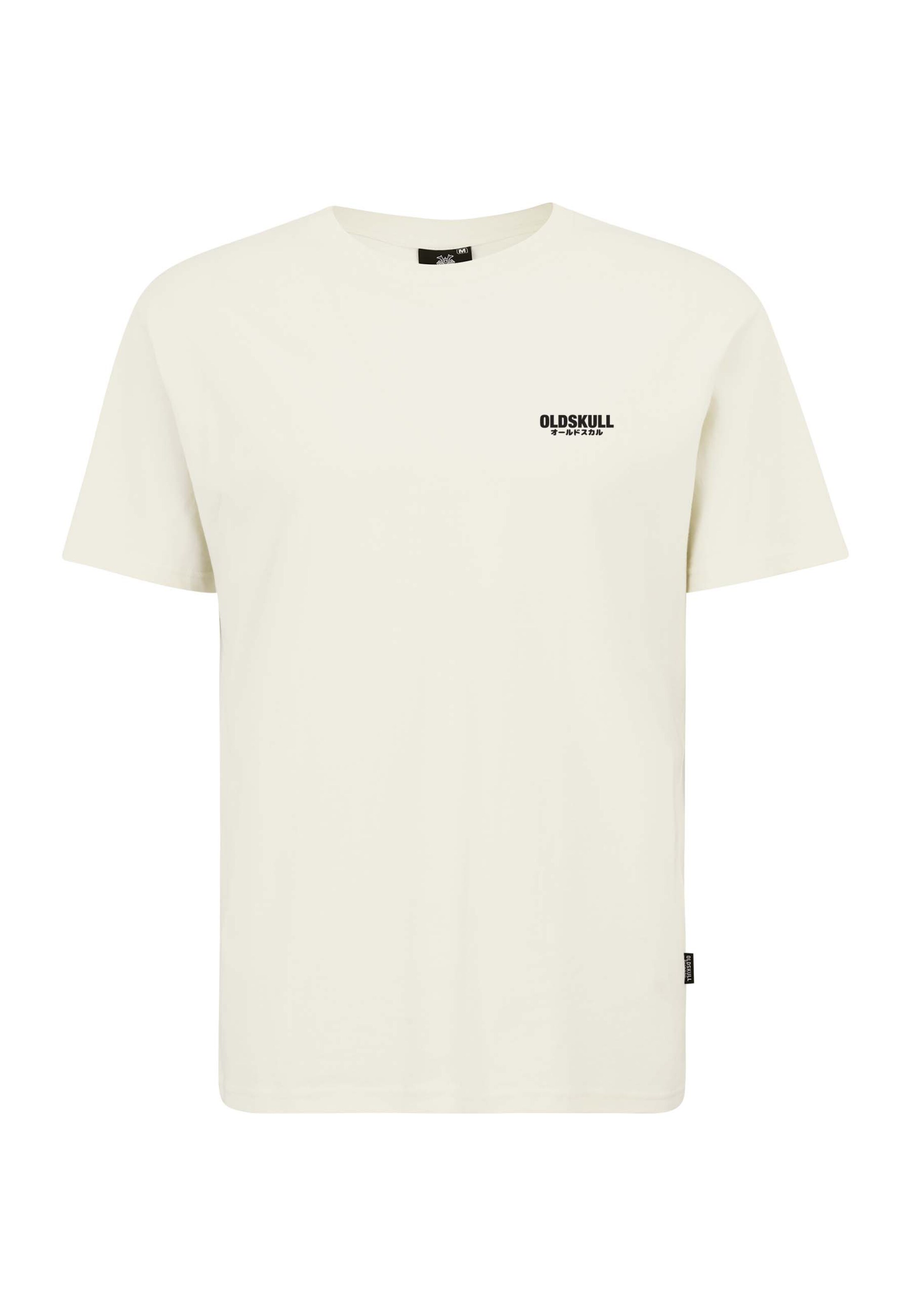 Oldskull T-Shirt 'Basic Osk' in Weiß: Vorderseite