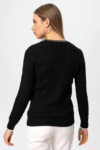 DENIM CULTURE Sweater 'KENDALL' in Black