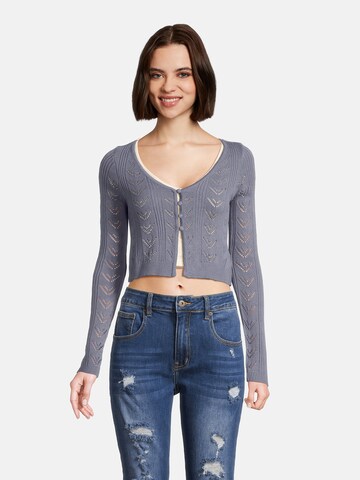 AÉROPOSTALE Knit Cardigan in Grey: front