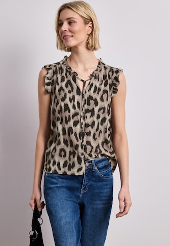 STREET ONE Bluse in Beige: Vorderseite