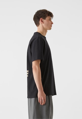 Lost Youth Shirt 'Western Motel' in Zwart