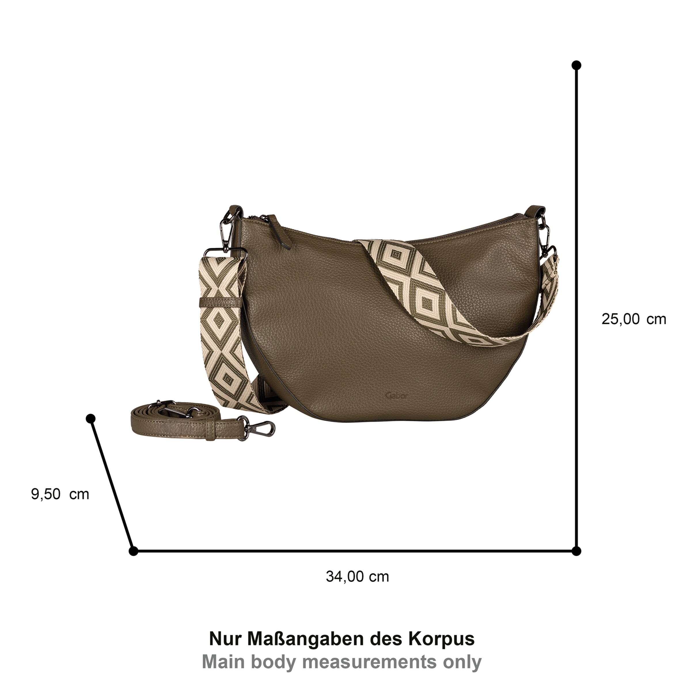 Sac à bandoulière 'Linda' GABOR en vert