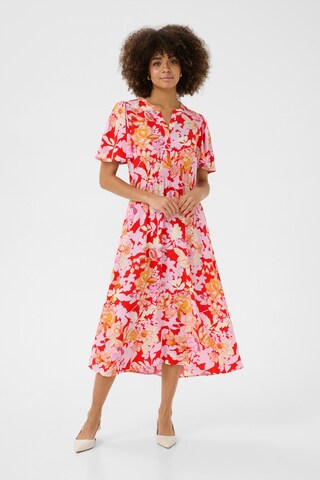 CULTURE Jurk 'CUAudrey Bello' in Rood: voorkant