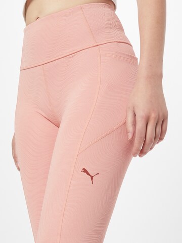 PUMA Skinny Sportsbukse i rosa