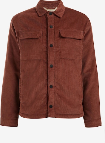 WE Fashion Between-season jacket in Brown: front