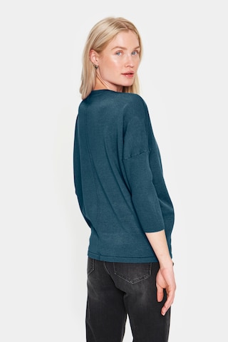 SAINT TROPEZ Sweter 'Mila' w kolorze niebieski