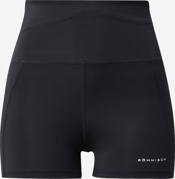 Röhnisch Skinny Sportovní kalhoty – černá: přední strana
