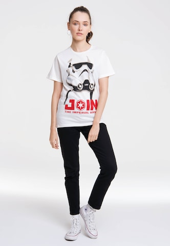 LOGOSHIRT Shirt 'Stormtrooper - Join The Imperial Army' in Gemengde kleuren