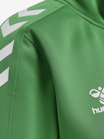 Hummel Athletic Zip-Up Hoodie 'Poly' in Green