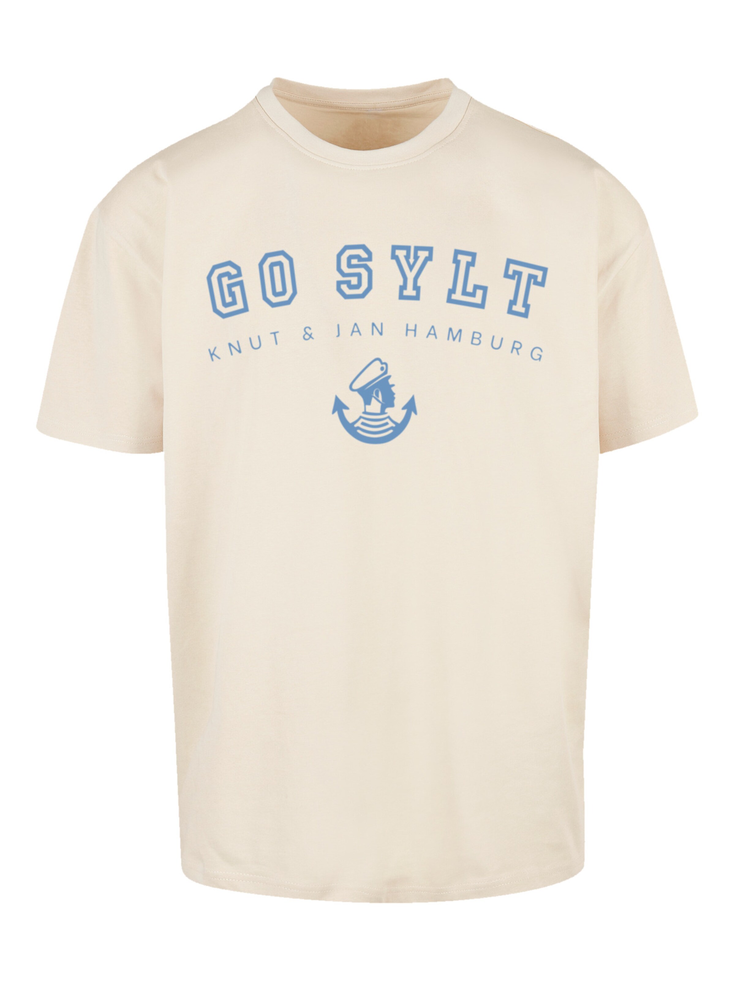 T-Shirt F4NT4STIC en beige : devant