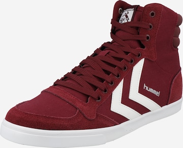 Hummel Sneakers hoog in Rood: voorkant