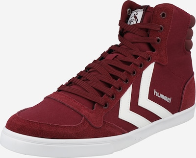 Sneaker înalt Hummel pe roșu bordeaux / alb, Vizualizare produs