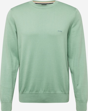 BOSS Black Sweater 'Pacas-L' in Green: front