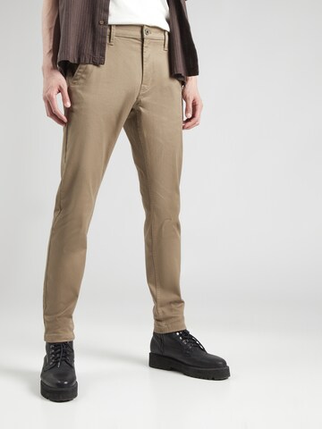 Skinny Pantaloni chino di G-STAR in verde: frontale