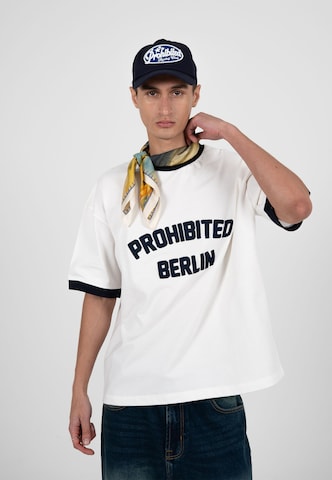Prohibited - Camisa 'Rush Contrast' em azul