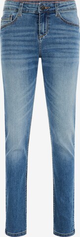 WE Fashion Slim fit Jeans in Blue: front