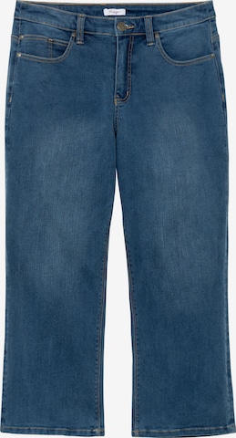 SHEEGO Bootcut Jeans in Blauw: voorkant