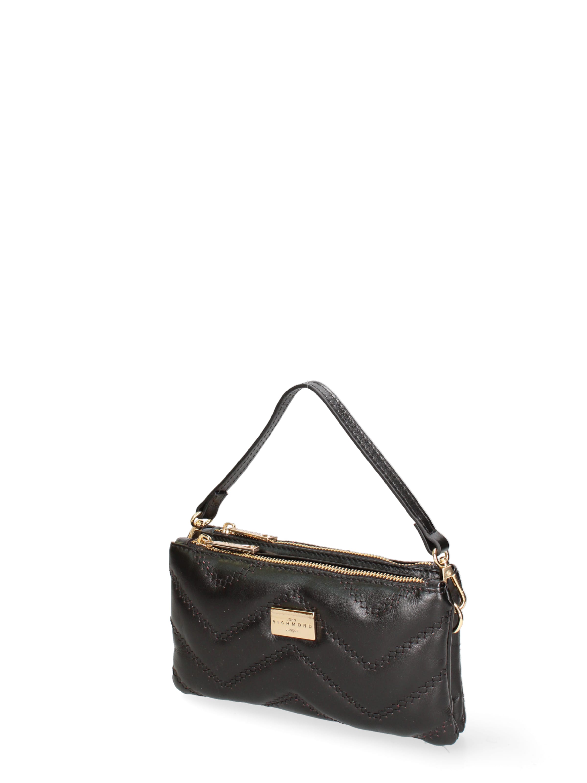 John Richmond Shoulder Bag in Black: front