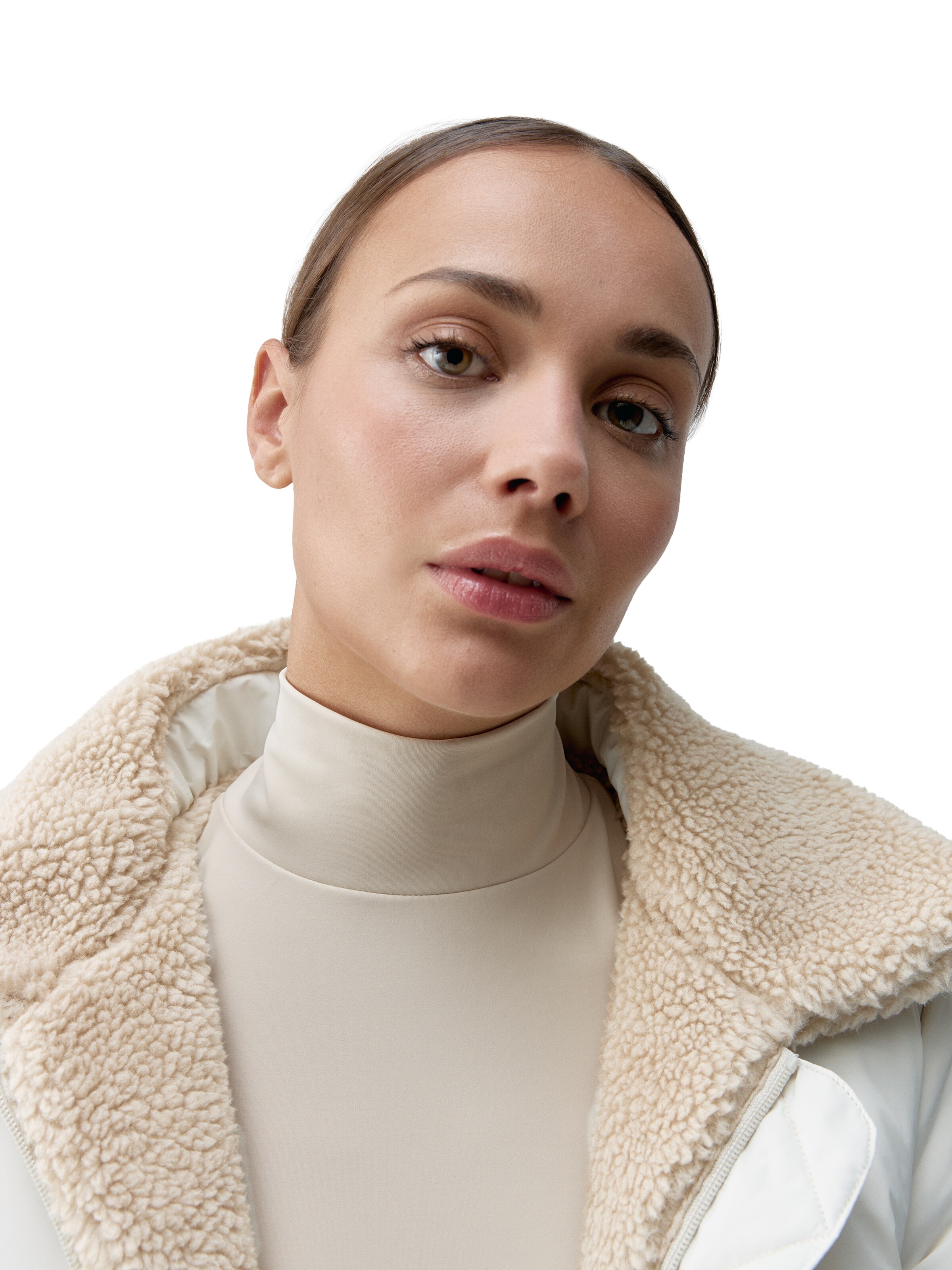 Born Living Yoga Winterjas 'Umiko' in Beige