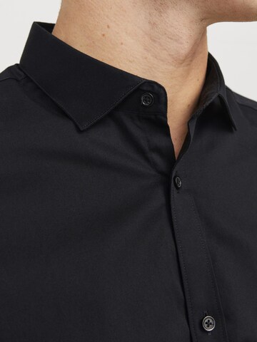 JACK & JONES - Ajuste estrecho Camisa 'Cardiff' en negro