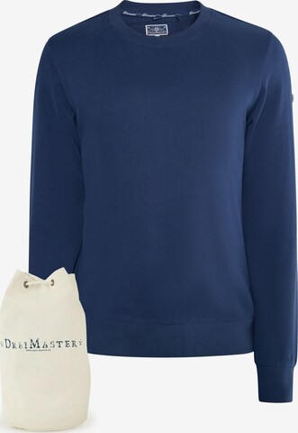 Sweat-shirt DreiMaster Maritim en bleu : devant