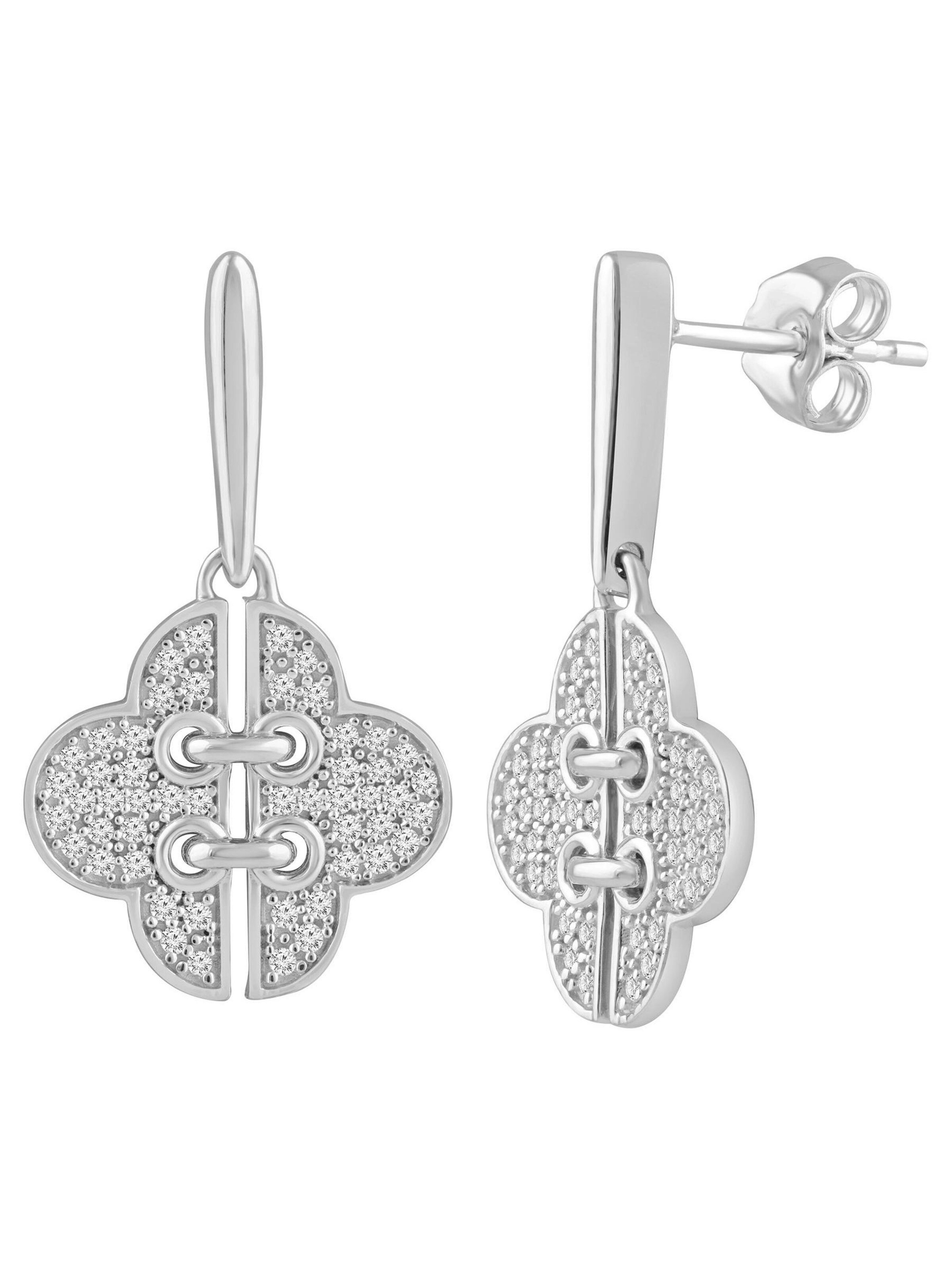 Diamant Exquis Earrings in Silver