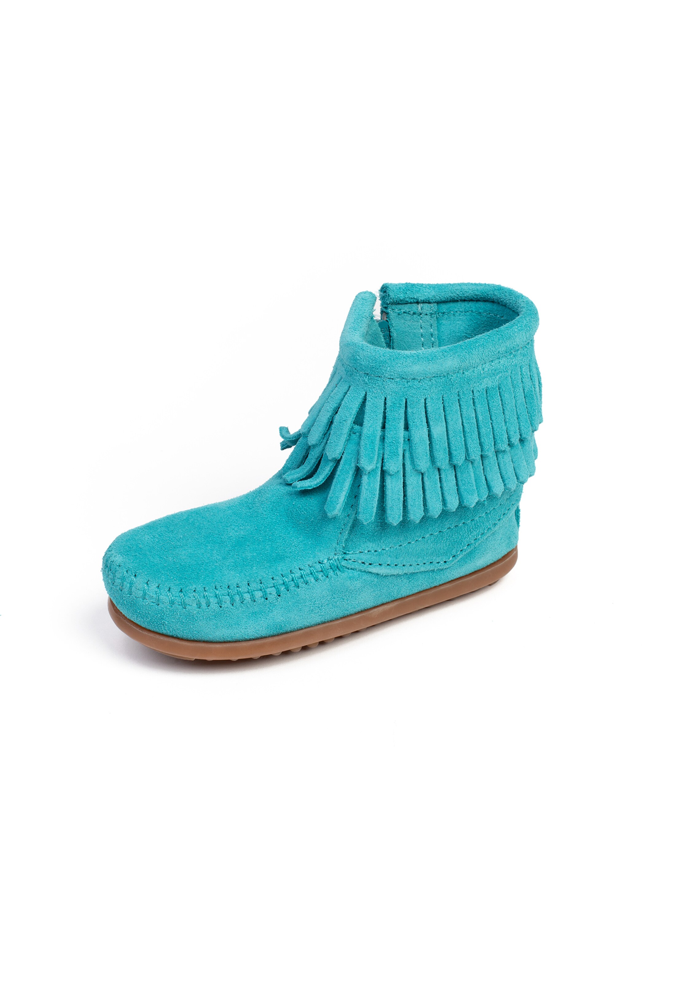 Minnetonka Støvler 'Double fringe' i blå