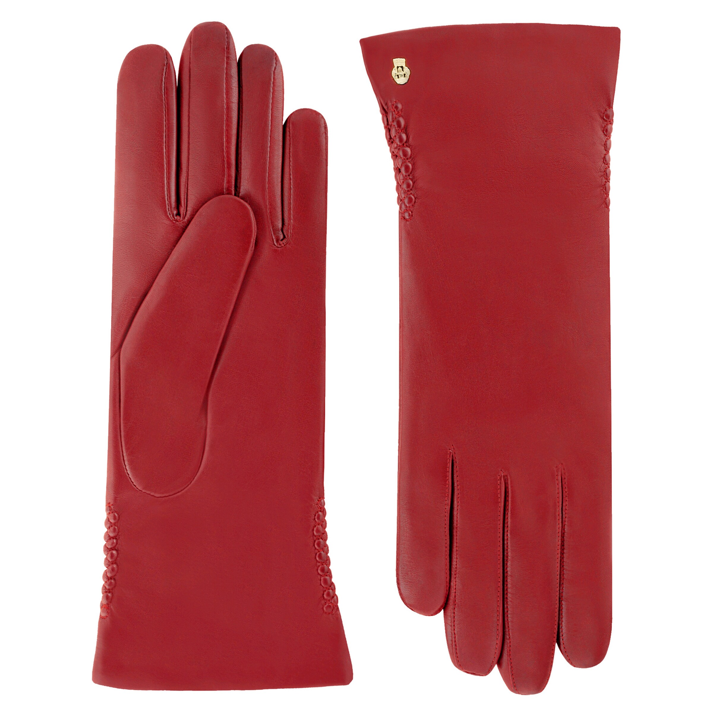 Roeckl Full finger gloves 'REGINA' in Red: front