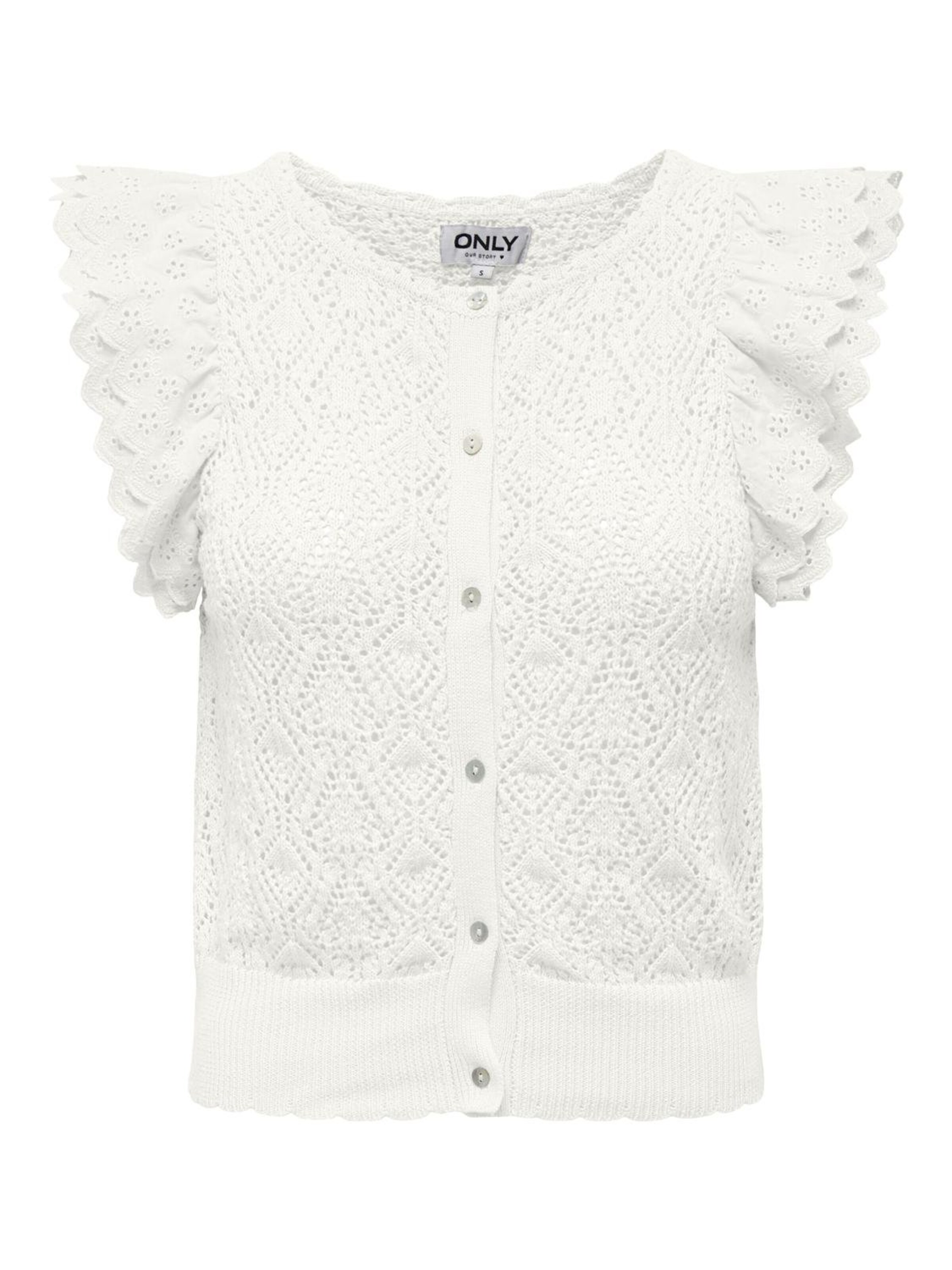 ONLY Neuletakki 'Nettie' värissä valkoinen: etupuoli